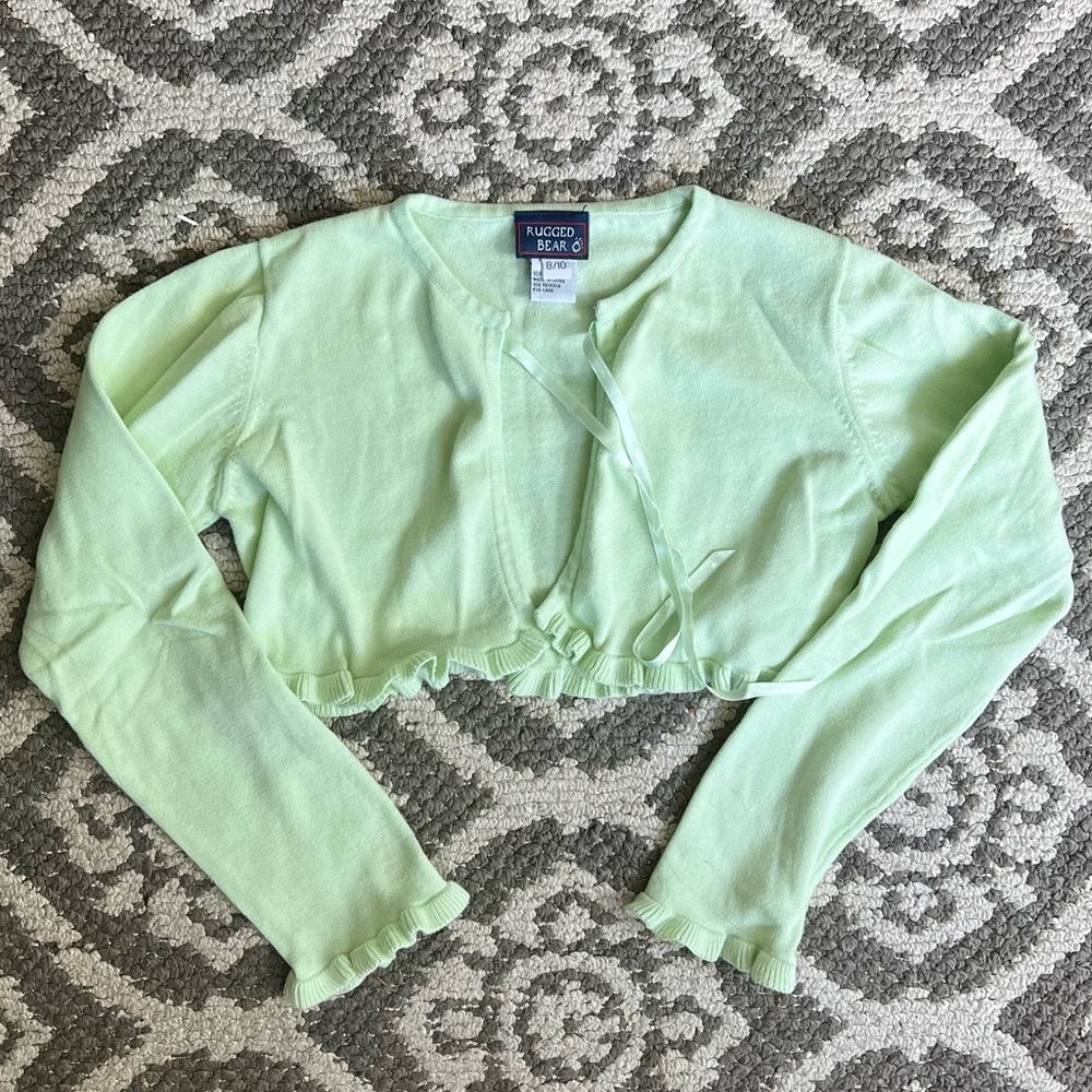 Rugged Bear Tie-Front Sweater